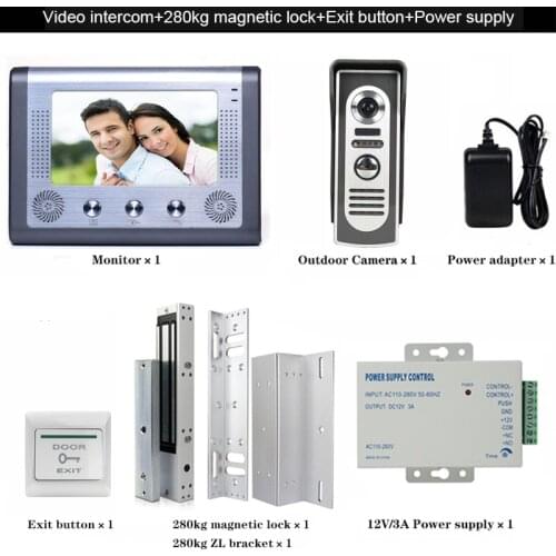 High Quality Hd Video Intercom Doorbell Household Intelligent Cable Villa hd Video Electronic Monitoring Anti-Theft Door System