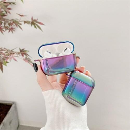 Laser Colorful Glare Earphone Case For Apple Airpods 3 2 Pro Bluetooth Headset Headphone Protective Case Funda For Air Pods 2 3