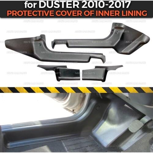 Protective covers for Renault / Dacia Duster 2010-2017 of inner lining ABS plastic trim accessories protection of carpet styling
