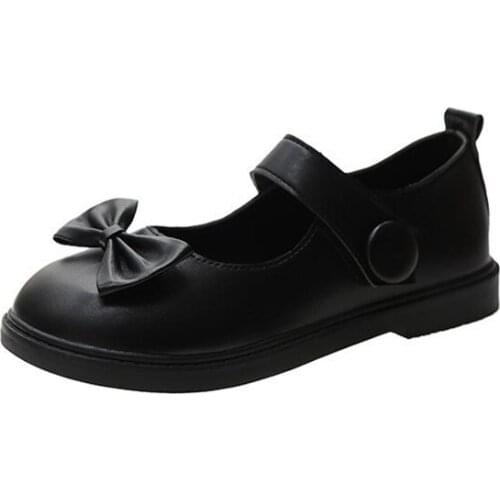 Mori Womens Soft Sister Small Leather Shoes Retro Mary Jane Womens Shoes Flat Lolita Shoes Girl Cosplay Maid Dress Shoes