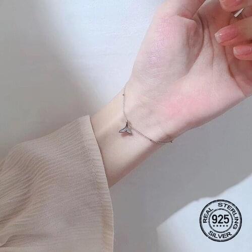 Mermaid Tail Charm Bracelets For Women Hollow Beads Simplicity Fashion Creativity Kpop Student Gifts Career Female Party Jewelry