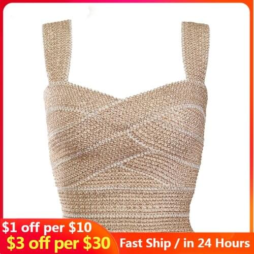 Overbust Corsets Golden Thread Bandage V-neck Summer 2021 New Womens Spandex Tops Vest Bachelorette Tank M-2XL Plus Size