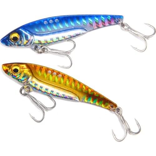 1PCS 8G/13G/16G/20G VIB Vibration Sinking Fishing Baits 3D Eyes Artificial Baits Fishing Lures Spinner Bass Pike Fishing Tackle
