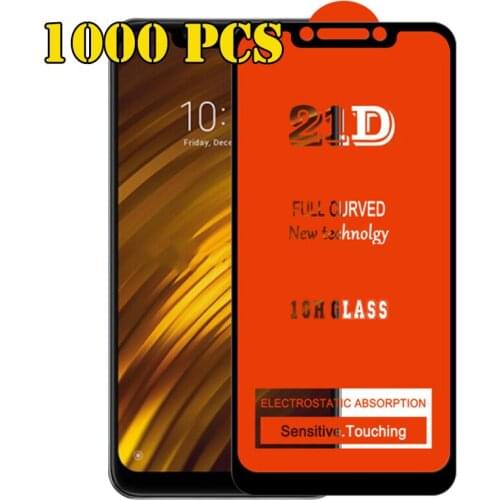 1000pcs 21D Tempered Glass Full Glue Screen Protector Film For Samsung Galaxy S21 Plus S20 FE A01S A02S A03S A21S A31S A51S A71S