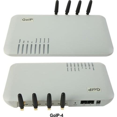 2019 Quad Band GOIP-4 4-Channel VoIP GSM Gateway GSM network and VoIP network goip4 embedded SIP and H.323 protocols