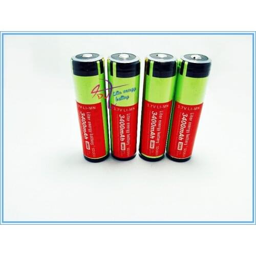 4 PCS/lot New Protected Original Rechargeable battery 18650 NCR18650B 3400mah with PCB 3.7V For Original battery Free Shipping