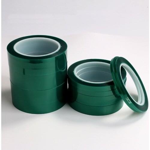 5-20MM 66M PET Green High Temperature Tape Temperature Resistant Green Tape For Plating Board/Car Spray Paint Masking Tape