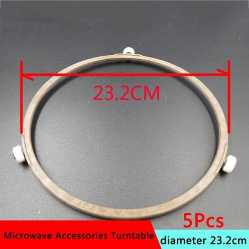 5Pcs Lot Microwave Oven Parts Plastic Round Shaped Rotating Tray Glass Microwave Plate Support Suitable Guide Roller Glass Tray