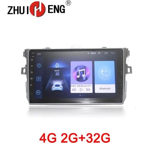 ZHUIHENG 2 din Car radio for TOYOTA COROLLA 2007-2011 car dvd player GPS navi car accessories Auto radio with 2G+32G 4G internet