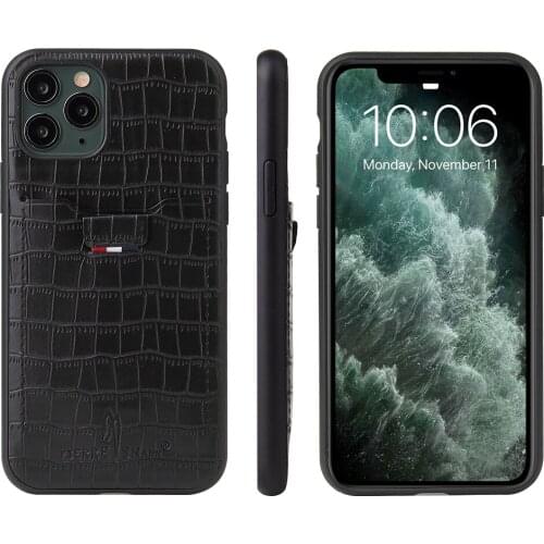 Ultra Thin Crocodile Leather Tab Case For iPhone 11 12 Pro 7 8 Plus X Xr Xs Max mini SE2020 Cover Back Card Slot