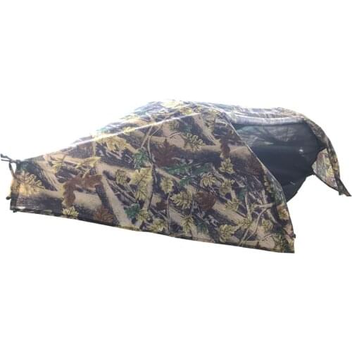 Camping Hammock with Mosquito Net and Rainfly Waterproof Cover Sleeping Swing Tent Bed Sleeping Pouch for Outdoor Backpacking