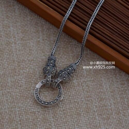 KJJEAXCMY Silver Necklaces