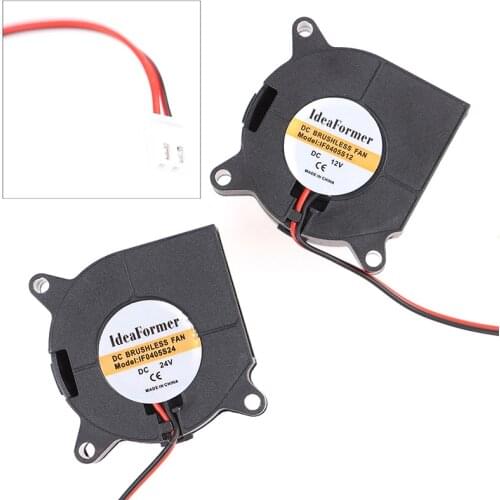 4020/5015 Blower fan Turbo Fan Brushless 3D Printer Parts 2Pin 12V&24V For Extruder DC Cooler Blower Part Black Plastic Fans
