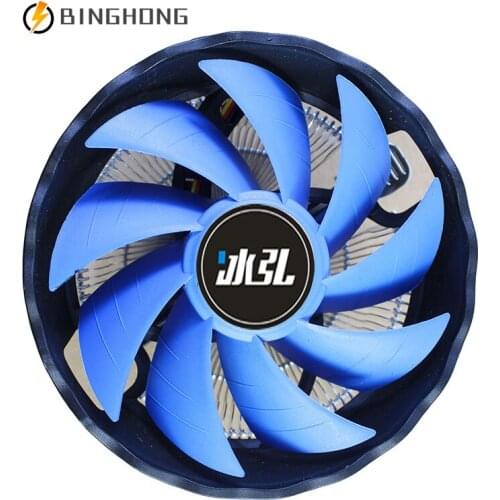 BINGHONG CPU Cooler 120mm i3 i5 CPU Heat Sink for Intel LGA 775 1150 1151 1155 AMD AM2 AM3 FM2 3 Pin CPU Cooling Fan PC quiet