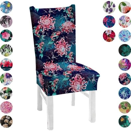 Hot Sell Egg Printed Chairs Cover Spandex Stretch Elastic Slipcovers Chair Covers For Kitchen Dining Room Wedding Banquet Hotel
