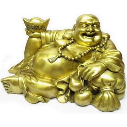 Copper ingot copper maitreya decoration copper laughing buddha lucky buddha belly Large