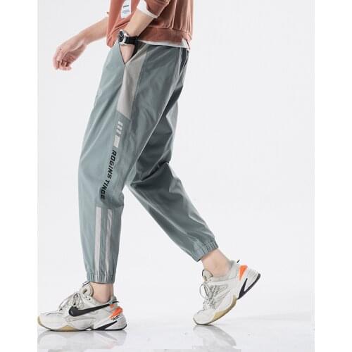 Men Pants 2021 New Summer Mens Korean Version of The Trend of Ankle-length Pants Tide Loose Sports Casual Trousers Streetwear