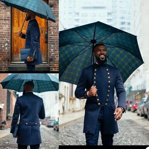 Navy Blue Celebrity Mens Customized Long Jacket Wedding Tuxedos Red Carpet Men Wear Dinner Prom Party Blazer One Piece