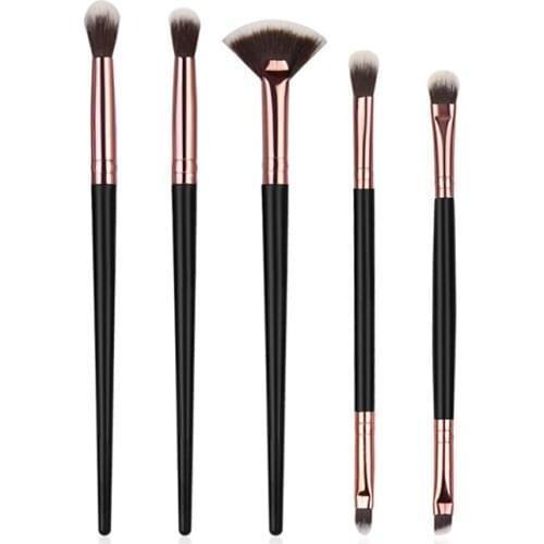 Professional 5PCS White Handle Makeup Brushes Set Foundation Blending Blush Face Shading Cosmetic Brush Make Up Kit 3 Colors