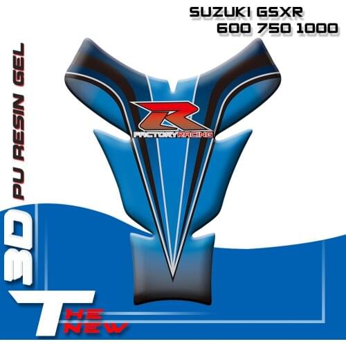 Motorcycle Fishbone Protector Sticker 3D Rubber sticker Motorcycle Tank sticker For Suzuki GSXR 600 750 1000