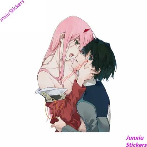Zero Two Darling In The FranXX Bumper Car Decal Sunscreen Colorful Car Sticker Anime Occlusion Scratch Decoration KK13*13cm
