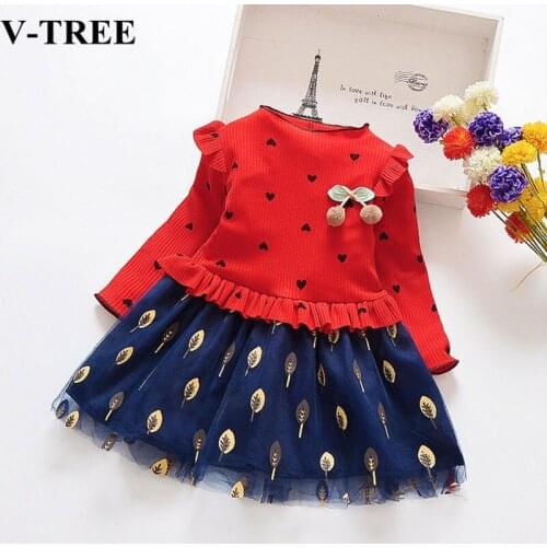 Girls Dress Spring Autumn 2020 Kids Dresses For Girls Fashion Children Floral Costume Baby Princess Costume Roupa Infantil