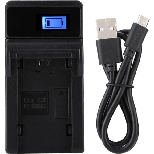 Factory direct sales with LCD charging display for Sony NP-FZ100 battery charger