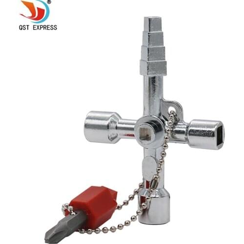 QSTEXPRESS pagoda 5 In 1 Universal Cross Square Triangle Train Electrical Cabinet Elevator Key