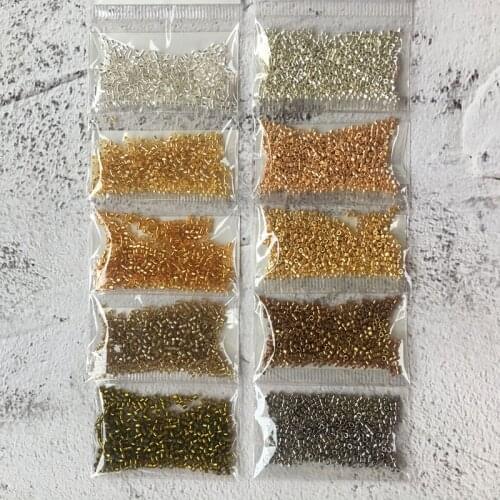 MIYUKI rice beads antique beads DB1.6mm handmade beaded DIY accessories gold silver series 6 grams