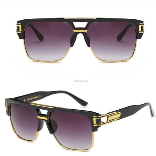 KAPELUS sunglasses Occidental star is same sunglasses Retro glitter sunglasses Universal square sunglasses