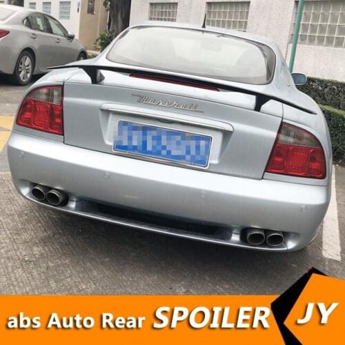 For Ghibli Spoiler 2006-2018 Maserati Coupe Quattroporte Spoiler TF ABS Material Car Rear Wing Primer Color Rear Spoiler