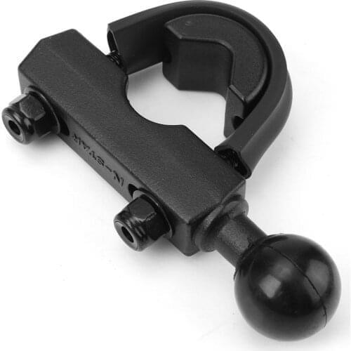 Heavy Duty Motorcycle Brake Clutch Reservoir Mini Rail Base Mirror Mount Brake Clutch Reservoir Base Rail Clamp with 1-Inch Ball