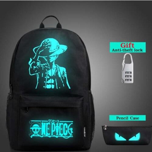 Senkey Luminous Night Lighting USB charging schoolbag boy girl teenage teenagers Cartoon backpack to school bag Student book bag