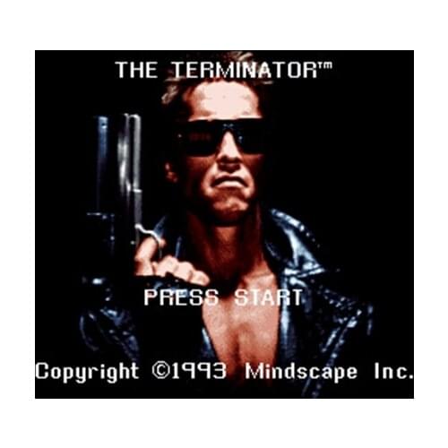 Terminator NTSC Version 16 Bit 46 Pin Big Gray Game Card For USA Game Players