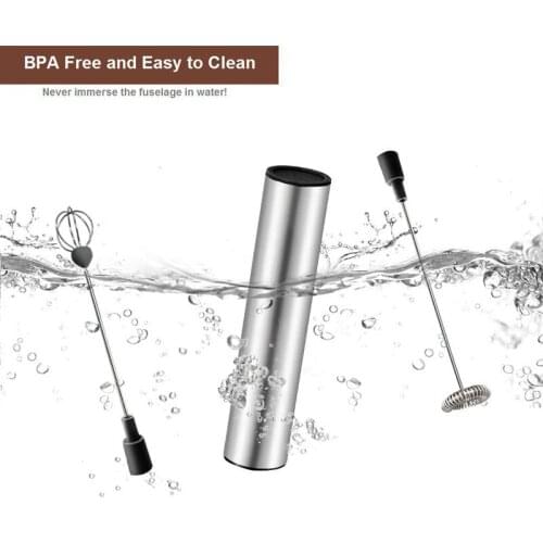 USB Rechargeable Hand Mixer Egg Whisk Coffee Art Frother Foam Maker Accessories