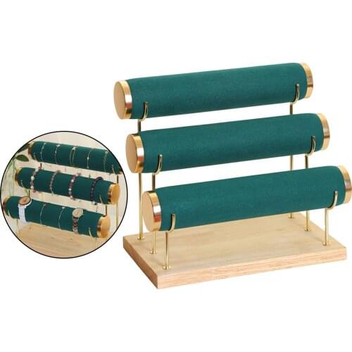 Velvet Multi-Functional Bracelet Display Rack Decoration Stand for Bangle Hairclip Decor Accessories Girl Women