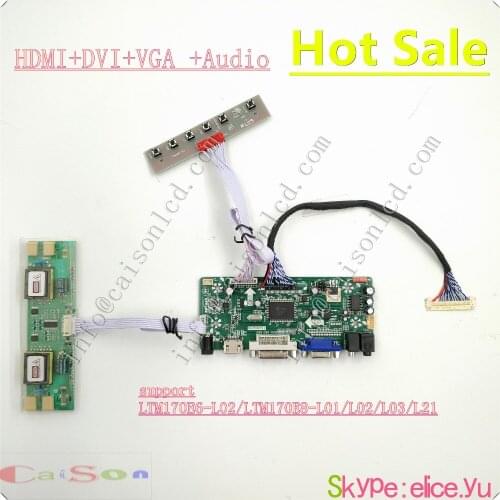 LCD Driver Board support LTM170E6-L02/LTM170E8-L01/L02/L03/L21 17 inch lcd panel with 1280*1024