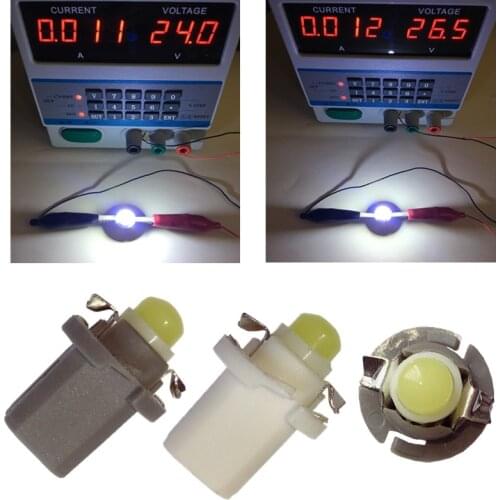 10PCS T5 B8.5 B8.5D Car Auto LED Indiator Gauge Lights Interior Dashboard Dash Side Lamp DC24V Red White Blue instrument Light