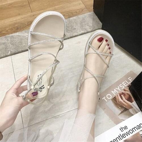 2019 Womens Chunky Sandals Summer Casual Platform Sandals For Woman Shoes Rubber Sole Summer Woman Shoes Female Slippers Mujer