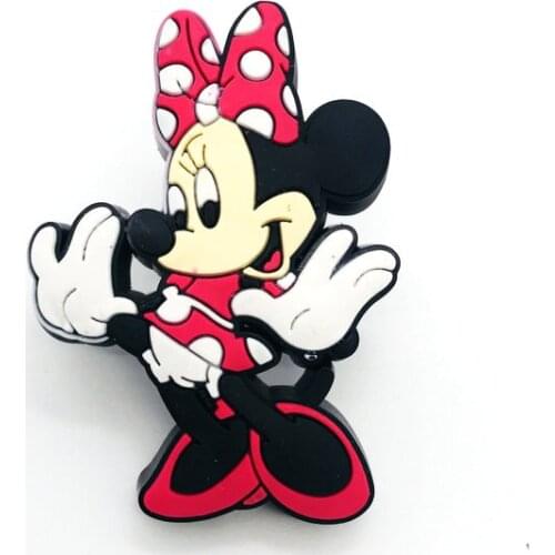 8pcs Female Mouse Cartoon Drawer Knobs for Children Bedroom Cabinet Drawer Dresser Knobs Prevent Kids Furniture pull handle