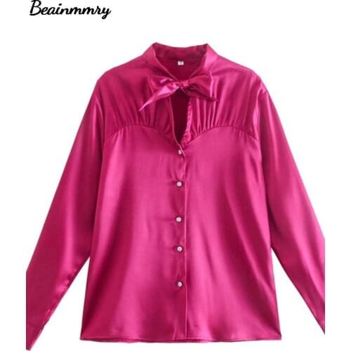 Beainmmry Pink Blouses