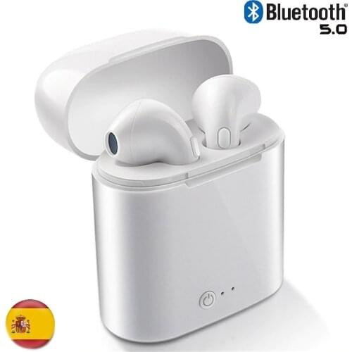 Wireless Mini Sport Bluetooth 5.0 Headset Compatible with All Universal Phones White