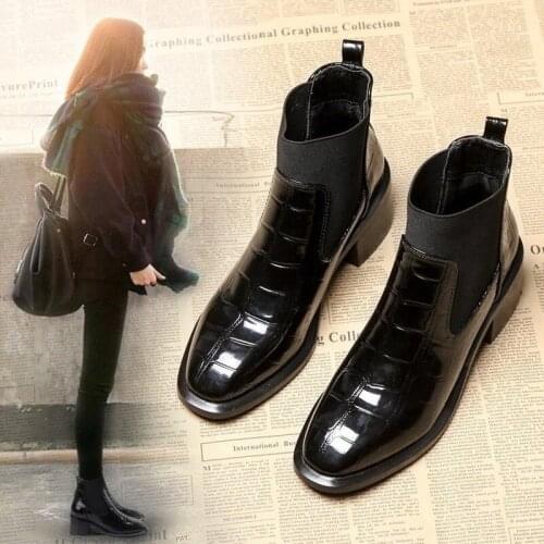 Ankle Boots Chunky Winter Shoes Platform Luxury Chelsea Boots Women Ankle Boots Slip On Chunky Heel BV Boot Brand Designer