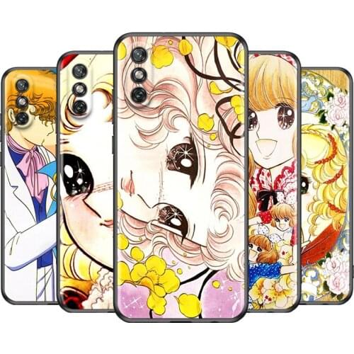 Candy Manga cute girl For Huawei Y9A Y9S Y9 Y8P Y8S Y7A Y7P Y7 Prime Pro Y6 Y6P Y6S Y5P Y5 2019 2020 Black Phone Case