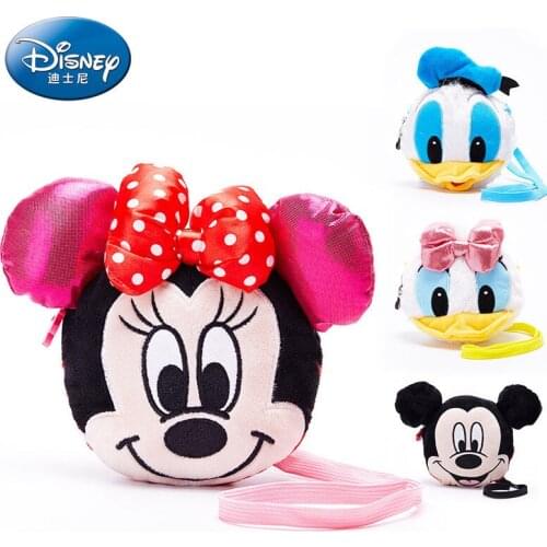 Disney Childrens Crossbody Bag Cartoon Image Mickey Minnie Donald Duck Shoulder Bag Kids Travel Change Bag