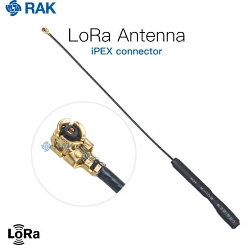 Dipole LoRa Antenna Lorawan Connect Cable iPEX Connector 15.3cm Copper Tube Antenna Support 433 470 868 915MHz