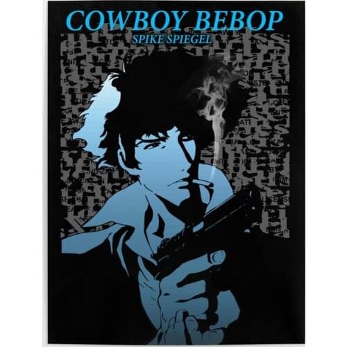 Cowboy Bebop Cool Boy Gun Anime Home Decoration Canvas Painting Wall Art Poster Modular Pictures Frame For Bedside Background