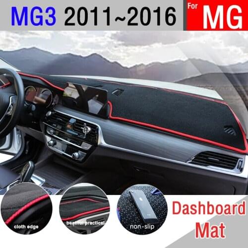 For MG 3 2011 2012 2013 2014 2015 2016 Anti-Slip Mat Dashboard Cover Pad Sunshade Dashmat Carpet Anti-UV Car Accessories for MG3