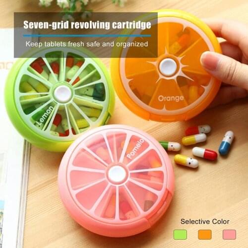 7 Day Pill Medicine Tablet Pillbox Dispenser Organizer Case With 28 Squares Pill Box Multicolor Container For Medicines