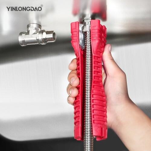 YINLONGDAO Sink Installer Multifunctional Kitchen Bathroom Faucet And Sink Plumbing Installation Extra Long Design Wrench Tool